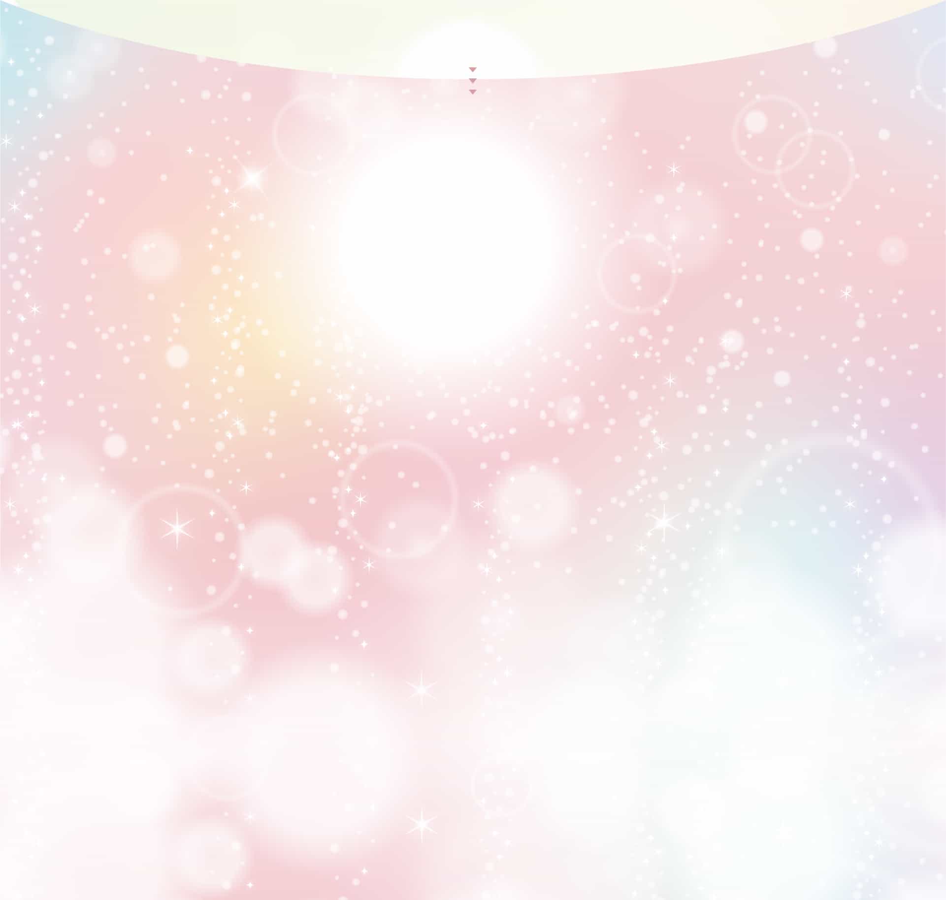 淡い青と白の背景、輝く光とバブルのデザイン